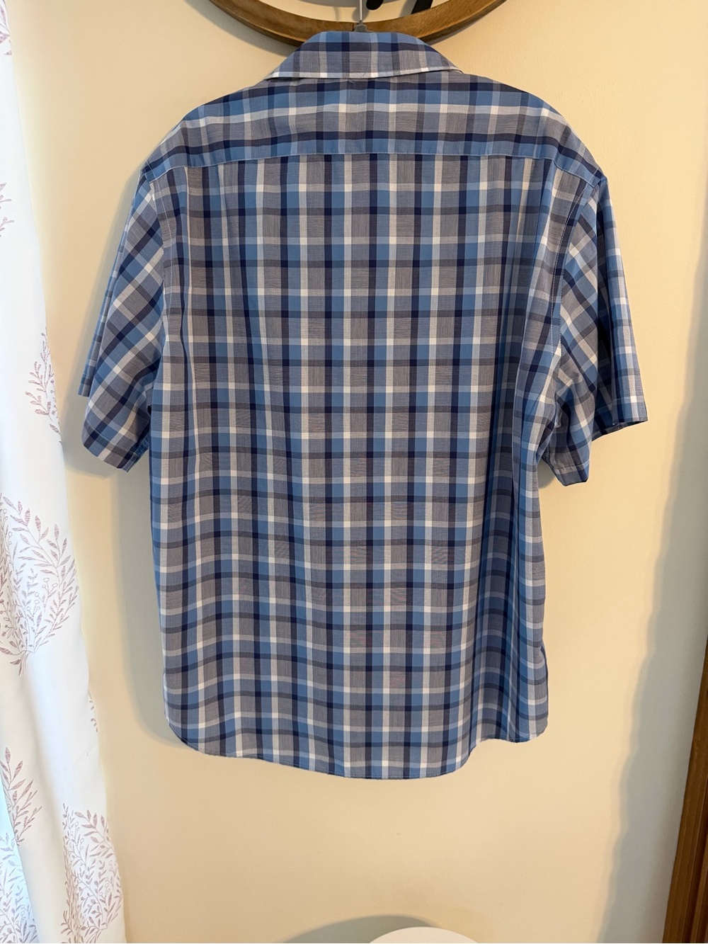 Wilke-Rodriguez Modern Fit Blue Plaid Button-Down Shirt Men’s XXL T101 - Picture 3 of 3